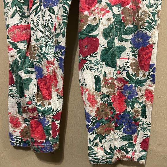 Victoria's Secret Gold Label VTG 90s Floral Lace Button Up Jumpsuit Pajama M/L - Picture 6 of 8